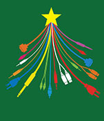 Christmas tree graphic