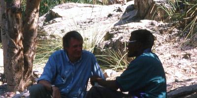 Professor Alan Barnard in Africa