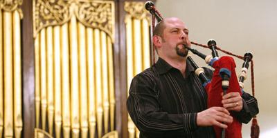 St Andrew's Day piper