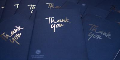 Thank you brochure