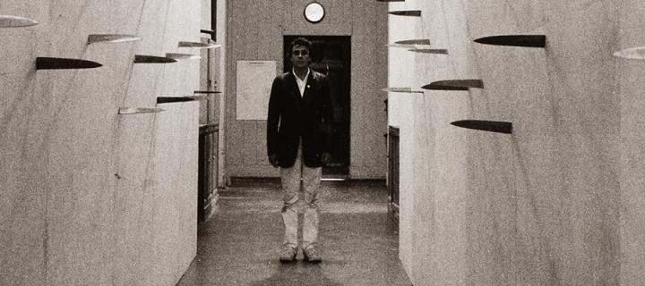Günther Uecker in his Sharp Corridor at ECA (August 1970). Photo