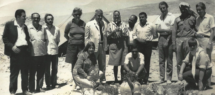 Janet Starkey in Jordan for a fieldwork trip.