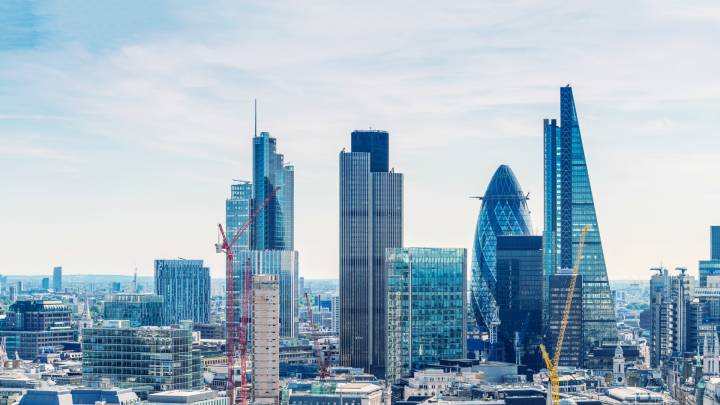 Photo of London's financial district