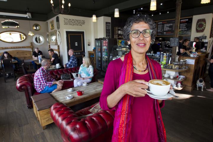 Rachel Weiss founder of the Menopause Cafe. Photo by Andrew Cawley for the Sunday Post.