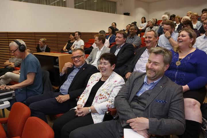 The audience enjoying The Digital World programme.