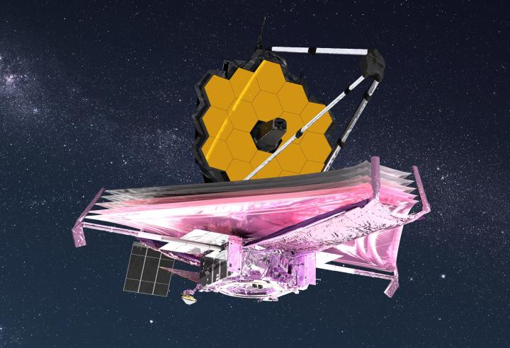 Artist's impression of the James Webb Space Telescope