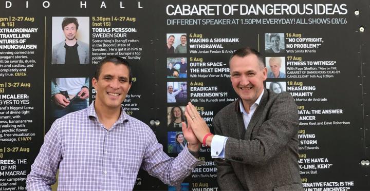 Researcher Tilo Kunath at the Cabaret of Dangerous Ideas August 2017