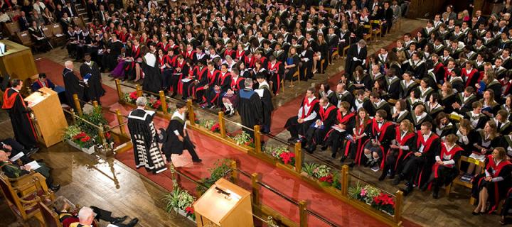 Photo of a graduation ceremony