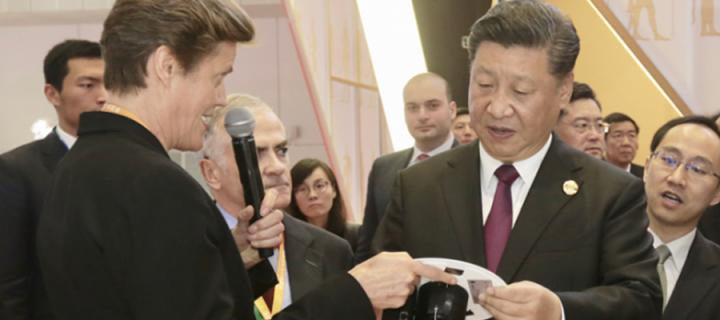 Dame Barbara Woodward, British Ambassador to China; President Xi Jinping LiFi China
