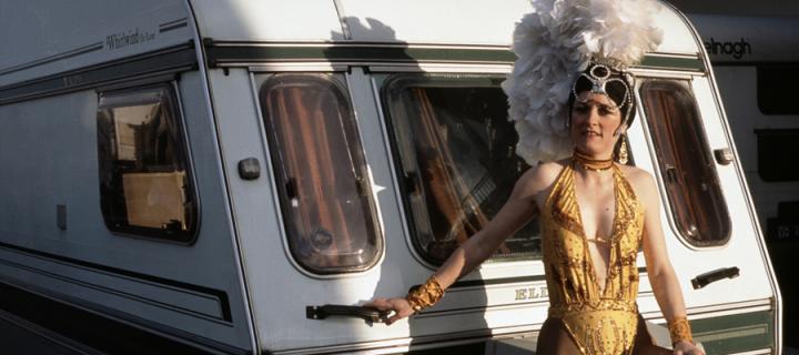 Dea Birkett during her circus days.