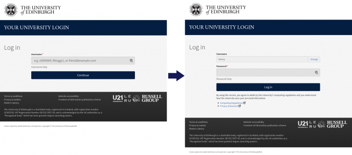 EASE login changes