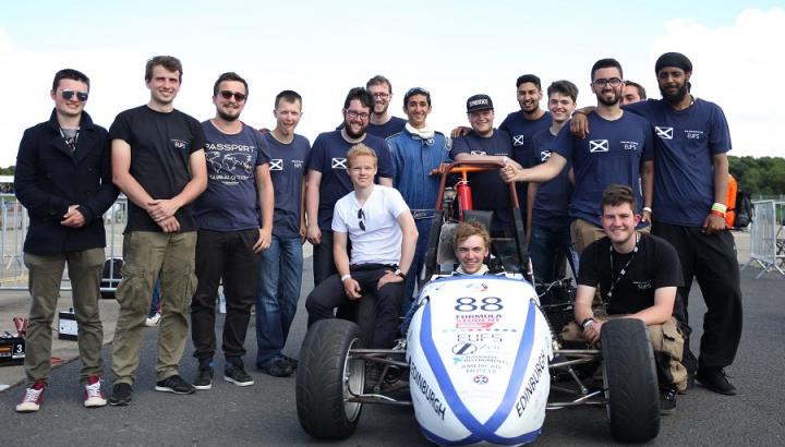 Formula Student team and car