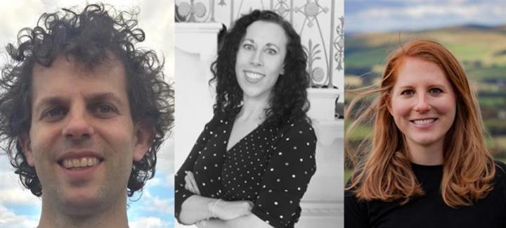 Future Leader Fellows UKRI 2020. From Left to Right: Professor Sam Lindley, Dr Jennifer Garden and Dr Lindsay Jaacks