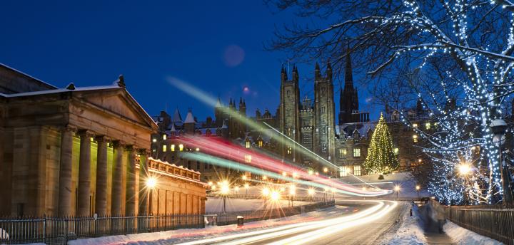 New College in the Snow