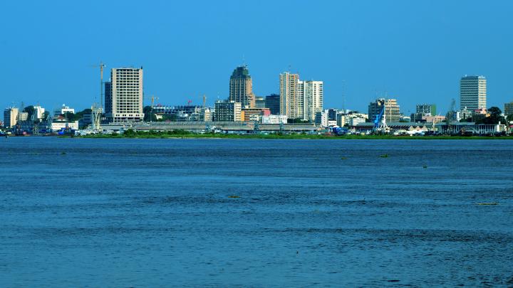 Skyline of the city of Kinshasa, Democratic Republic of the Congo, where Debora was born