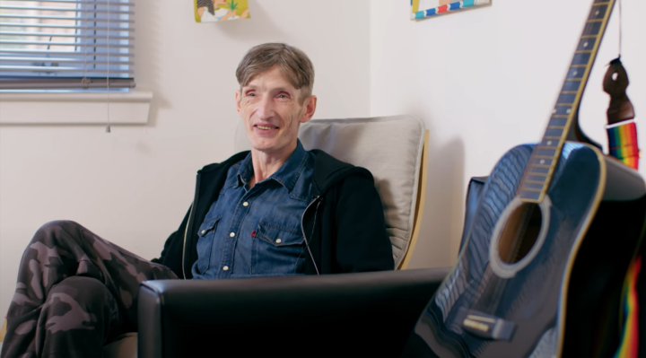 An image of Greig, a tenant of the Simon Community Scotland homes scheme