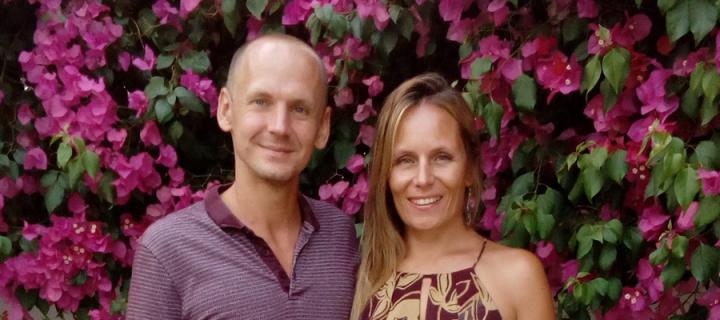 Ian and Angela of the Football Dice family