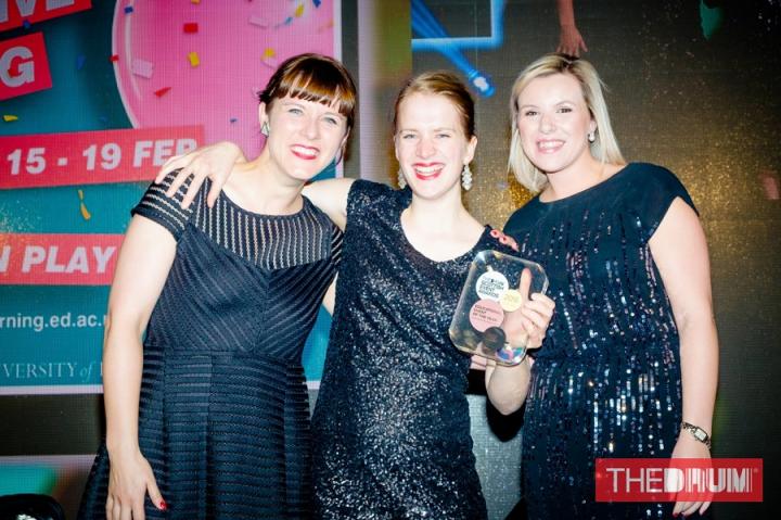 Innovative Learning Week team with Drum Award