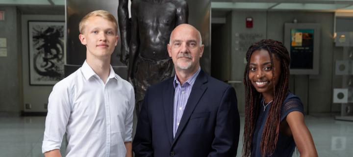 Student and alumni in Washington