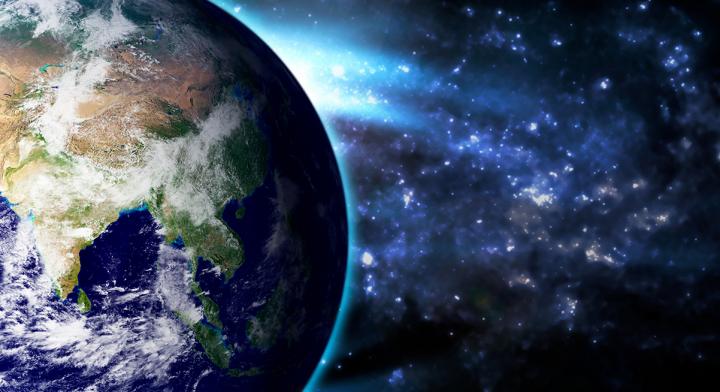 View of India Earth from space