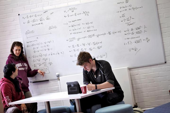 Students studying in JCMB