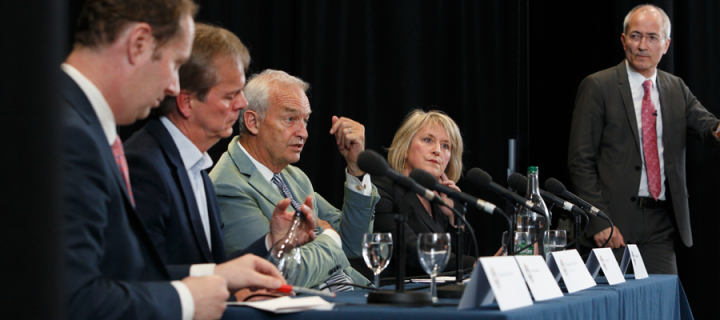 Journalism discussion at Alumni Weekend