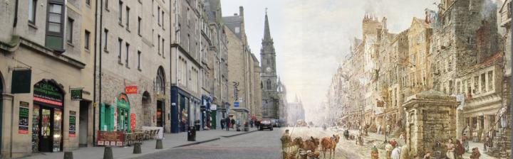 Edinburgh Royal Mile transitional photograph