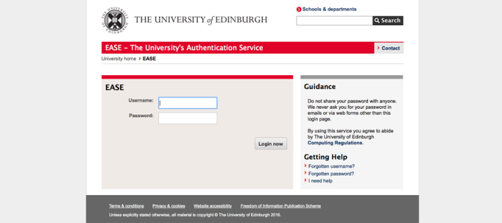 EASE login