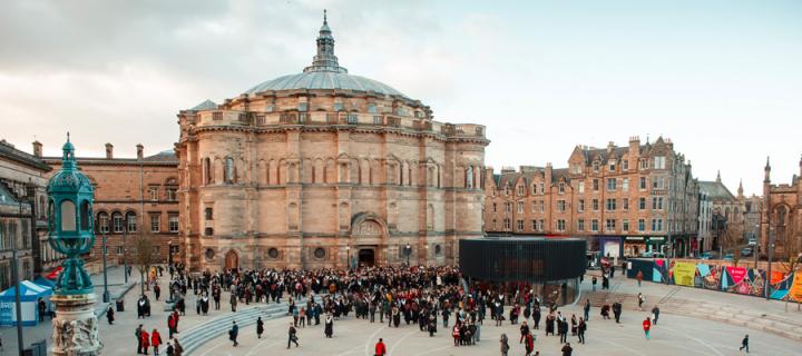 McEwan Hall from Dugald Stewart Building