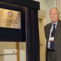 Professor Andrew Miller at Christina Miller Building naming ceremony