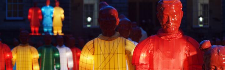 Terracotta Warrior lanterns in Old College