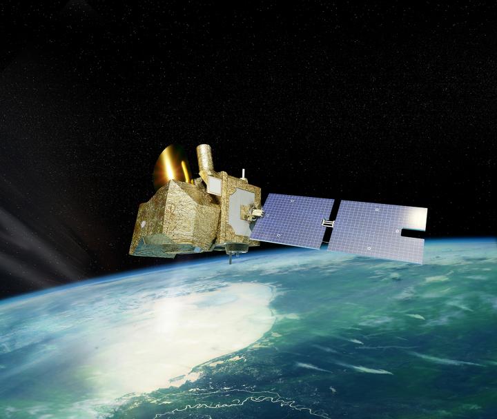 Illustration of the MicroCarb satellite