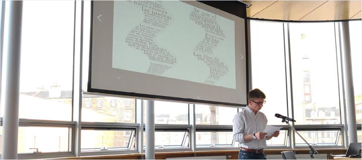 Peter recites his poem