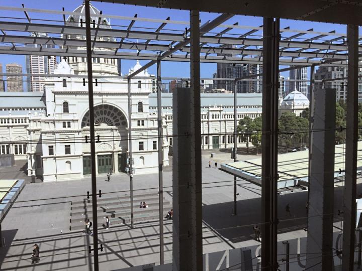 Sandie Hall's desk view