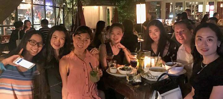 A group of Edinburgh alumni at the Shanghai event