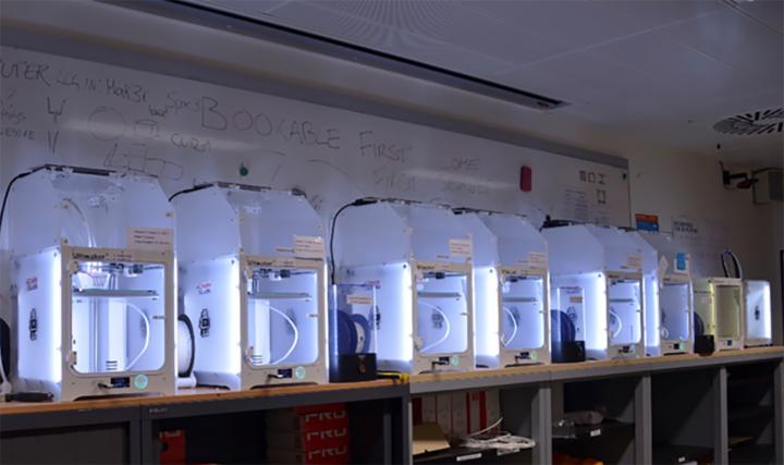 The uCreate Studio's 3D printers are popular in the University community