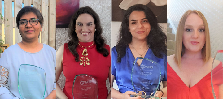 Composite image of Dr Dipa Roy, Dr Katherine Dunn, Dr Tayebeh Ameri and Dr Karen Donaldson
