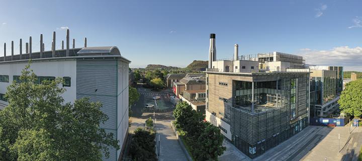 Aerial image of King's buildings