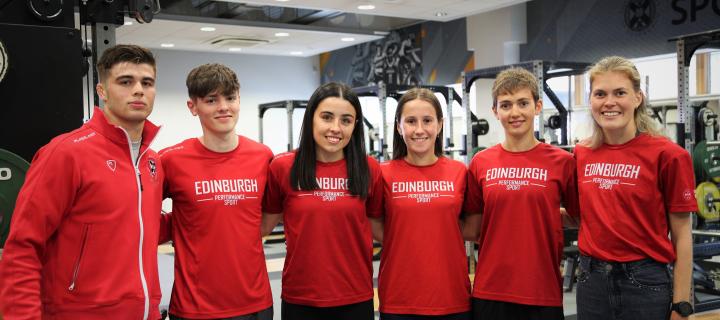 Image left to right: Oliver Short, Adam Hamill, Lucy Evans, Lucy Murchie, Isla Hedley, Megan Keith