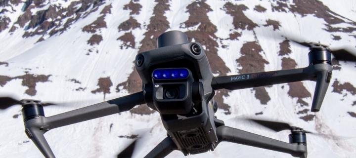 Mavic 3M multispectral camera in flight