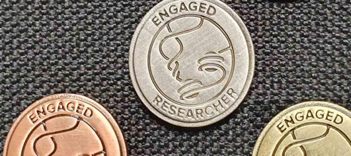 Engaged researcher award pins