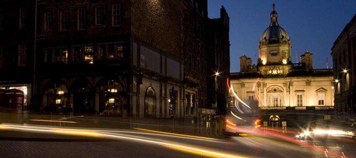 Edinburgh at night. Credit: Marketing Edinburgh