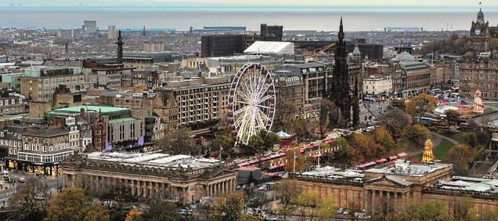 View across Princes Street Gardens