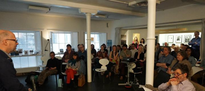 Andrew Patrizio leads discussion with audience on Martin Creed's films.