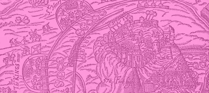 Map of Edinburgh Castle under siege