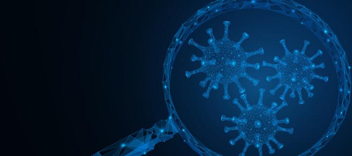 Blue cells under a magnifying glass - © Ilya Lukichev via Getty Images