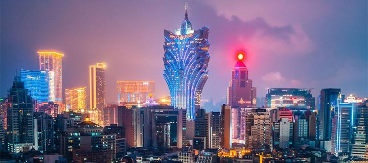 Macau skyline at night