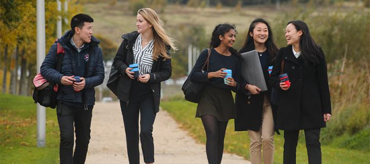 Medical students enjoying a break