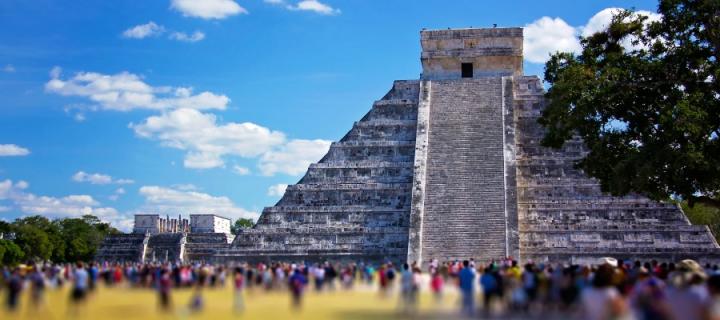 Aztec temple in Mexico