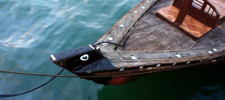 boat in harbour in Dubai
